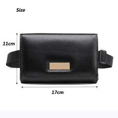 Women's Waterproof Leather Belt Bag Waist Pack