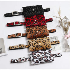 Leopard Waist Belt Bag Women Fanny Pack Travel Waist Pack Small Phone Pouch Bags