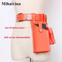 Leather Waist Bag Women Fanny Pack Waist Pack Purse Belt Bag Women Pouch
