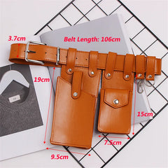 Leather Waist Bag Women Fanny Pack Waist Pack Purse Belt Bag Women Pouch