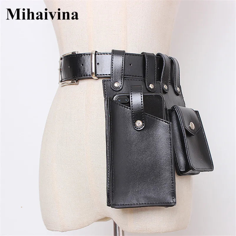 Leather Waist Bag Women Fanny Pack Waist Pack Purse Belt Bag Women Pouch
