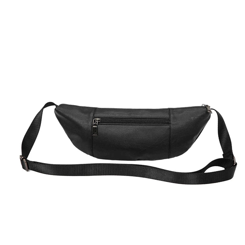 Leather Waist Bags For Men Travel Fanny Pack Chest shoulder Bag Casual Women