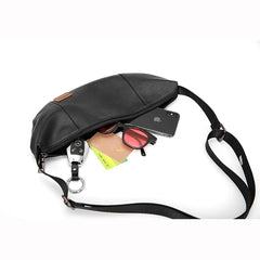 Leather Waist Bags For Men Travel Fanny Pack Chest shoulder Bag Casual Women