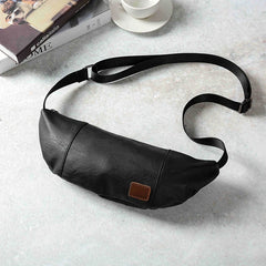Leather Waist Bags For Men Travel Fanny Pack Chest shoulder Bag Casual Women