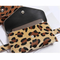 Leopard Women Belt Bag Ball Chain Fanny Pack Waist Travel Handy Waist Pack