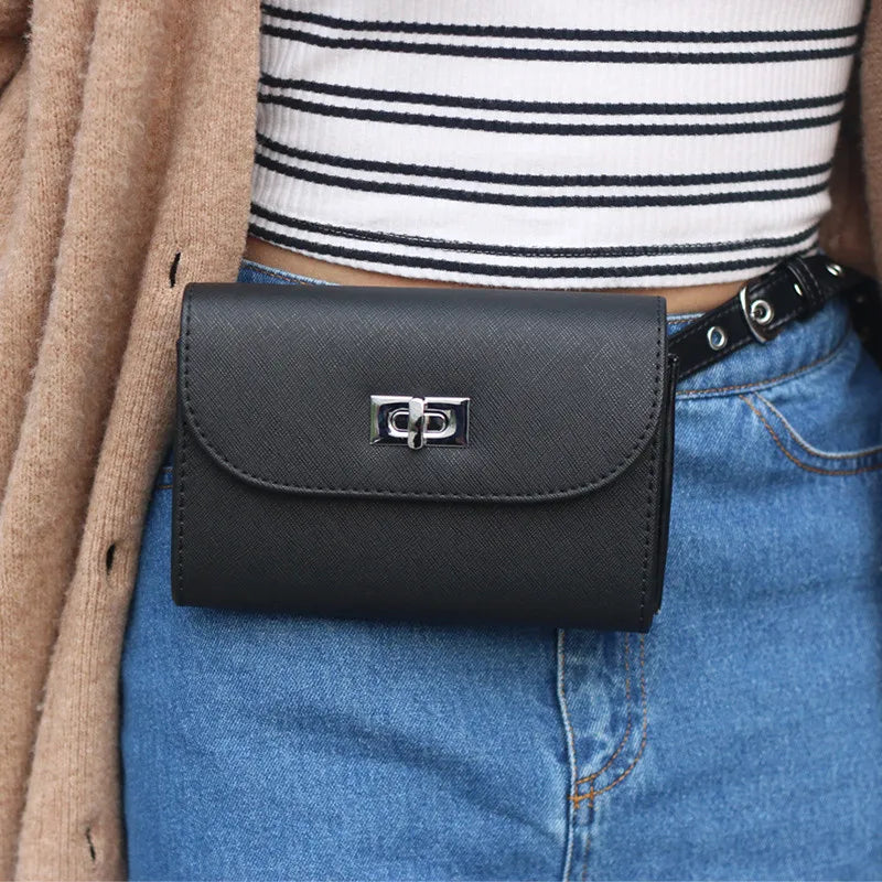 Leather Waist Bag for Running Fanny Pack