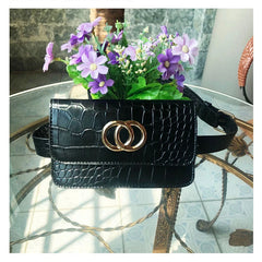 Women Leather Waist Bag Fanny Pack Shoulder Pocket Hip Pack