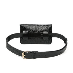 Women Leather Waist Bag Fanny Pack Shoulder Pocket Hip Pack