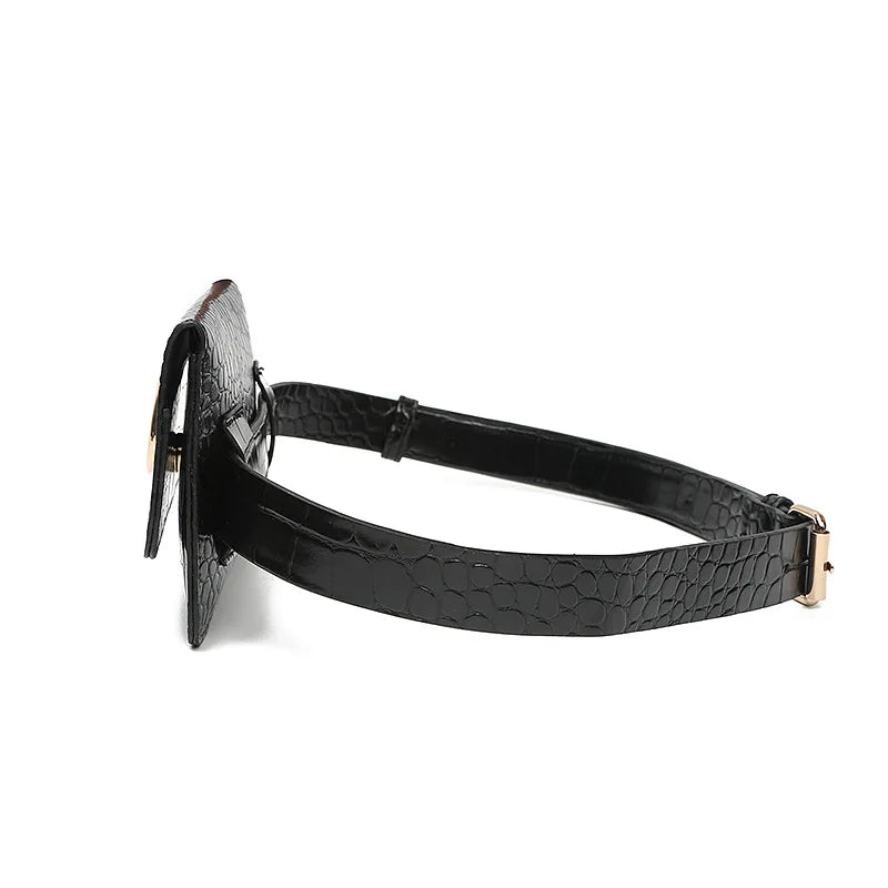 Women Leather Waist Bag Fanny Pack Shoulder Pocket Hip Pack