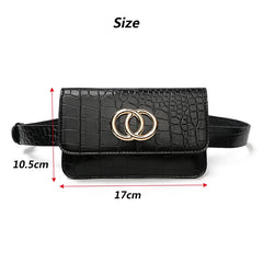Women Leather Waist Bag Fanny Pack Shoulder Pocket Hip Pack
