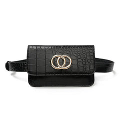 Women Leather Waist Bag Fanny Pack Shoulder Pocket Hip Pack