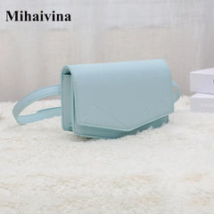 Leather Waist Bag Women Fanny Pack Girl Bum Bag Chest Pack Belt Female Bags