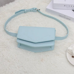 Leather Waist Bag Women Fanny Pack Girl Bum Bag Chest Pack Belt Female Bags