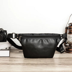 Men Waist Pack Chest Bag Pu Leather Funny Pack Belt Bags Women