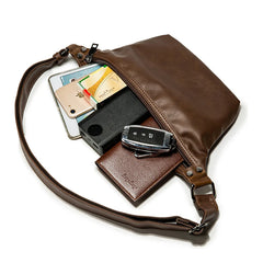 Men Waist Pack Chest Bag Pu Leather Funny Pack Belt Bags Women