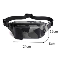 Men's Camo Chest Bag Outdoor Sports Pouch Waterproof Phone Waist Bag