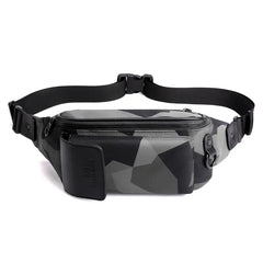 Men's Camo Chest Bag Outdoor Sports Pouch Waterproof Phone Waist Bag