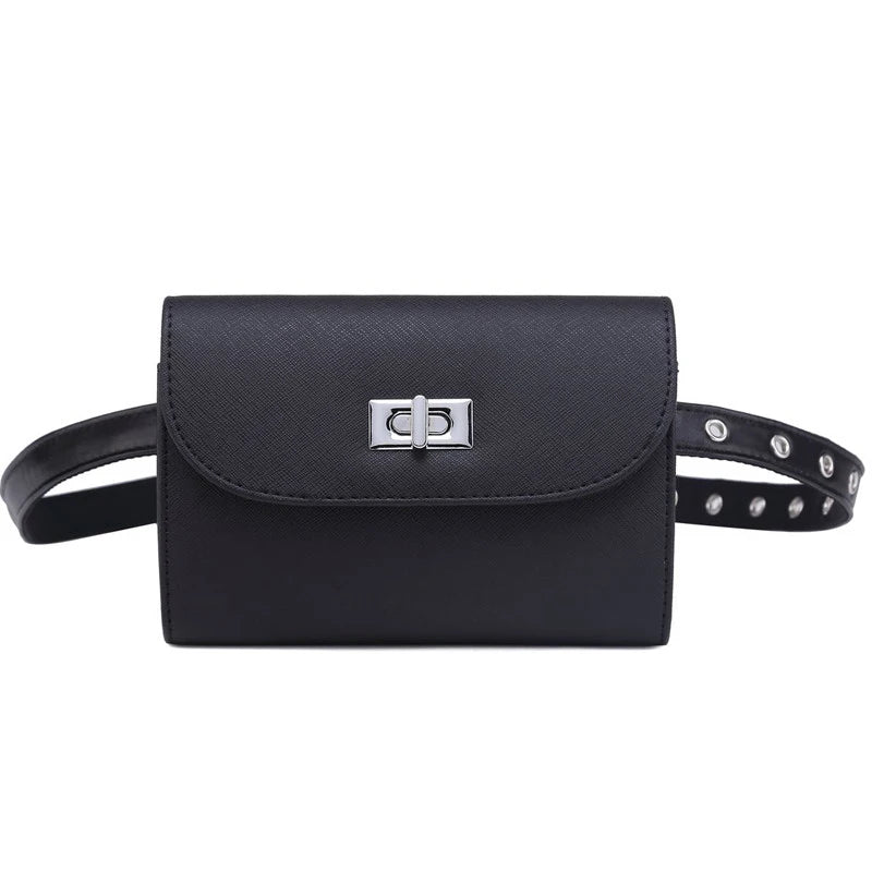 Women Leather Waist Bags Mini Phone Purse For Women Fanny Pack Belt Bag