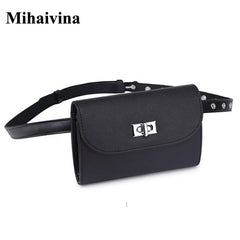 Women Leather Waist Bags Mini Phone Purse For Women Fanny Pack Belt Bag