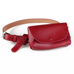 Vintage Women Belt Bag Lady's Waist Leather Women Bags Pack Femal Phone Pouch