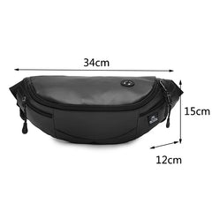 Unisex Nylon Waist Bag Chest Fanny Pack Travel Sports Bag Casual Shoulder Bags