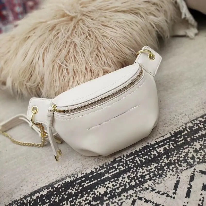 Waterproof PU Sports Fanny Pack Cross Body Waist Bag