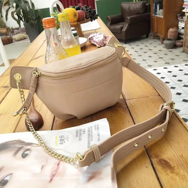 Waterproof PU Sports Fanny Pack Cross Body Waist Bag