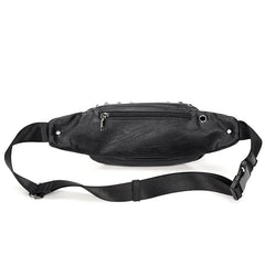 Rivet Waist Bag Chest Pack Unisex Small Shoulder Fanny Pack Belt Bag