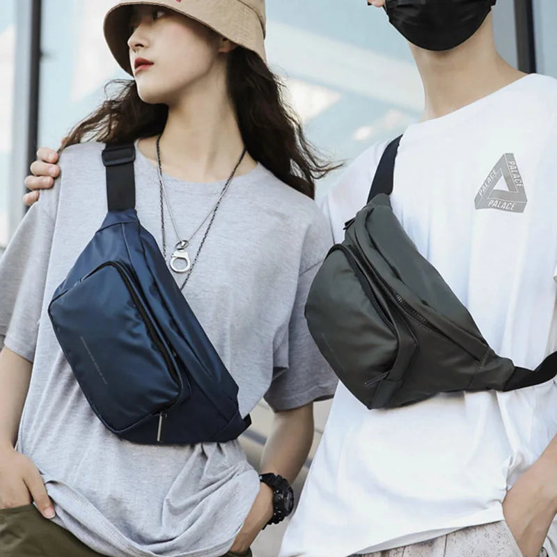 Waterproof Unisex Waist Bag Fanny Pack Street Style Hip Hop Travel Belt Bag