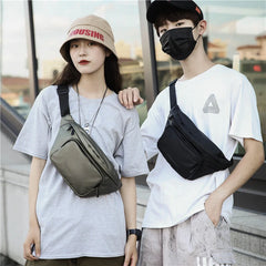 Waterproof Unisex Waist Bag Fanny Pack Street Style Hip Hop Travel Belt Bag