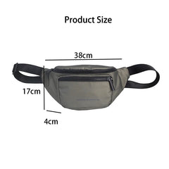 Waterproof Unisex Waist Bag Fanny Pack Street Style Hip Hop Travel Belt Bag