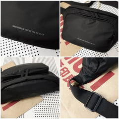 Waterproof Unisex Waist Bag Fanny Pack Street Style Hip Hop Travel Belt Bag