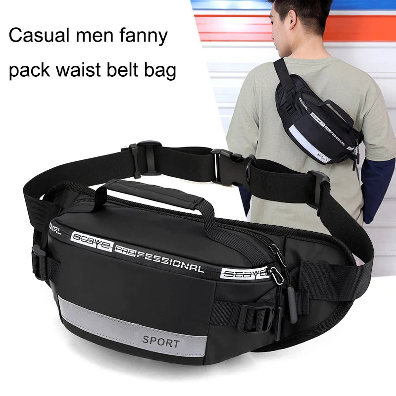 Nylon Waterproof Waist Pack for Men Women