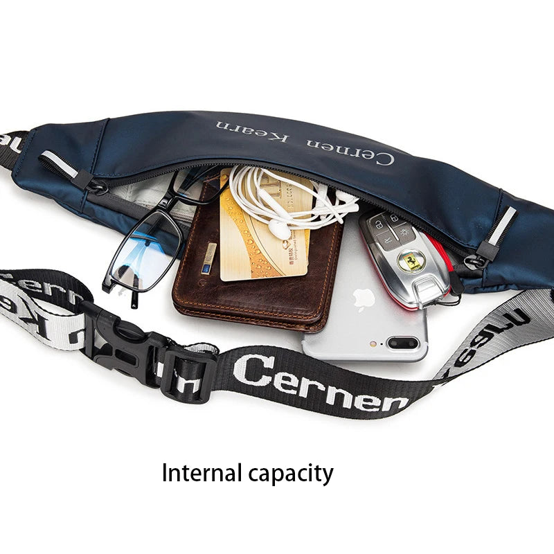 Waterproof Nylon Running Waist Bag Fitness Fanny Pack Outdoor Phone Holder