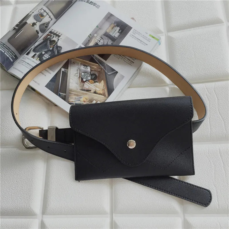 Women's Leather Waist Bag Fanny Pack Chest Pouch