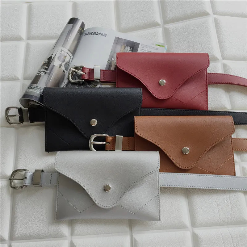 Women's Leather Waist Bag Fanny Pack Chest Pouch