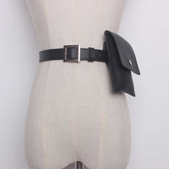 Leather Waist Bag Chain Fanny Pack Phone Pouch