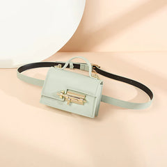 Women Waist Bag Fanny Pack Leather Shoulder Bags Female Chain Hip Hop Waist Pack