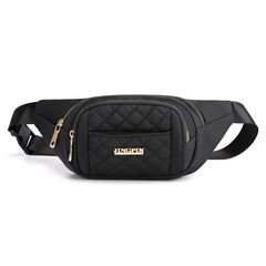 Plaid Waist Bag Waterproof Chest Bag for Men Women