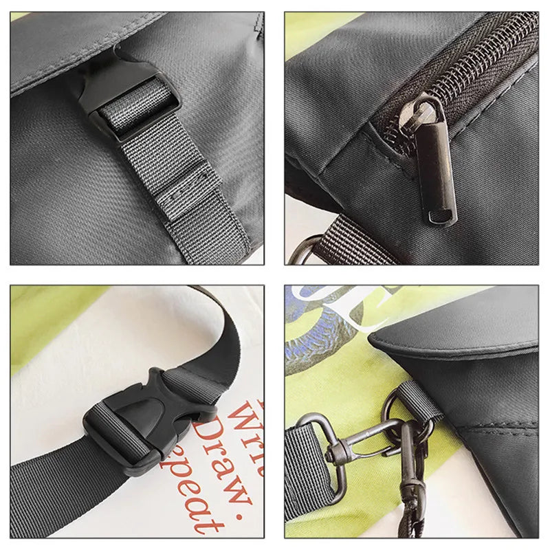 Women Waist Bags Nylon Fanny Pack Hobos Belt Chest Bag Small Shoulder Bag