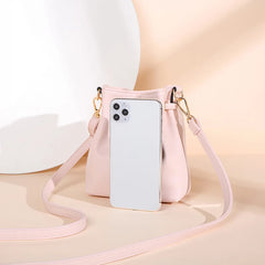 Women Leather Waist Pack Fanny Pack Shoulder Messenger Bag