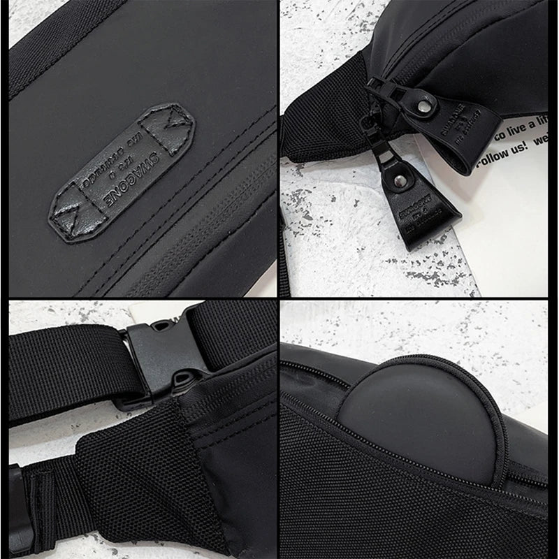 Waterproof Oxford Waist Pack Bag for Women and Men