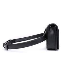 Leather Fanny Pack Women Waist Pack Rivets Purse Bolosa