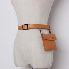 Small Leather Waist Bag Fanny Pack Phone Waist Bag Handbag