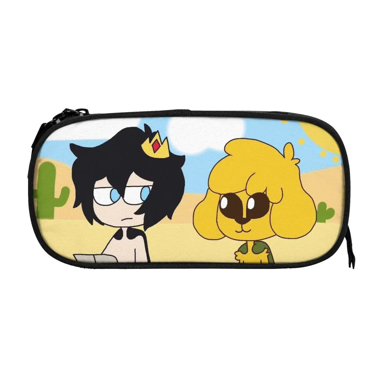 Anime Zipper Pen Bag Student School Stationery Gift