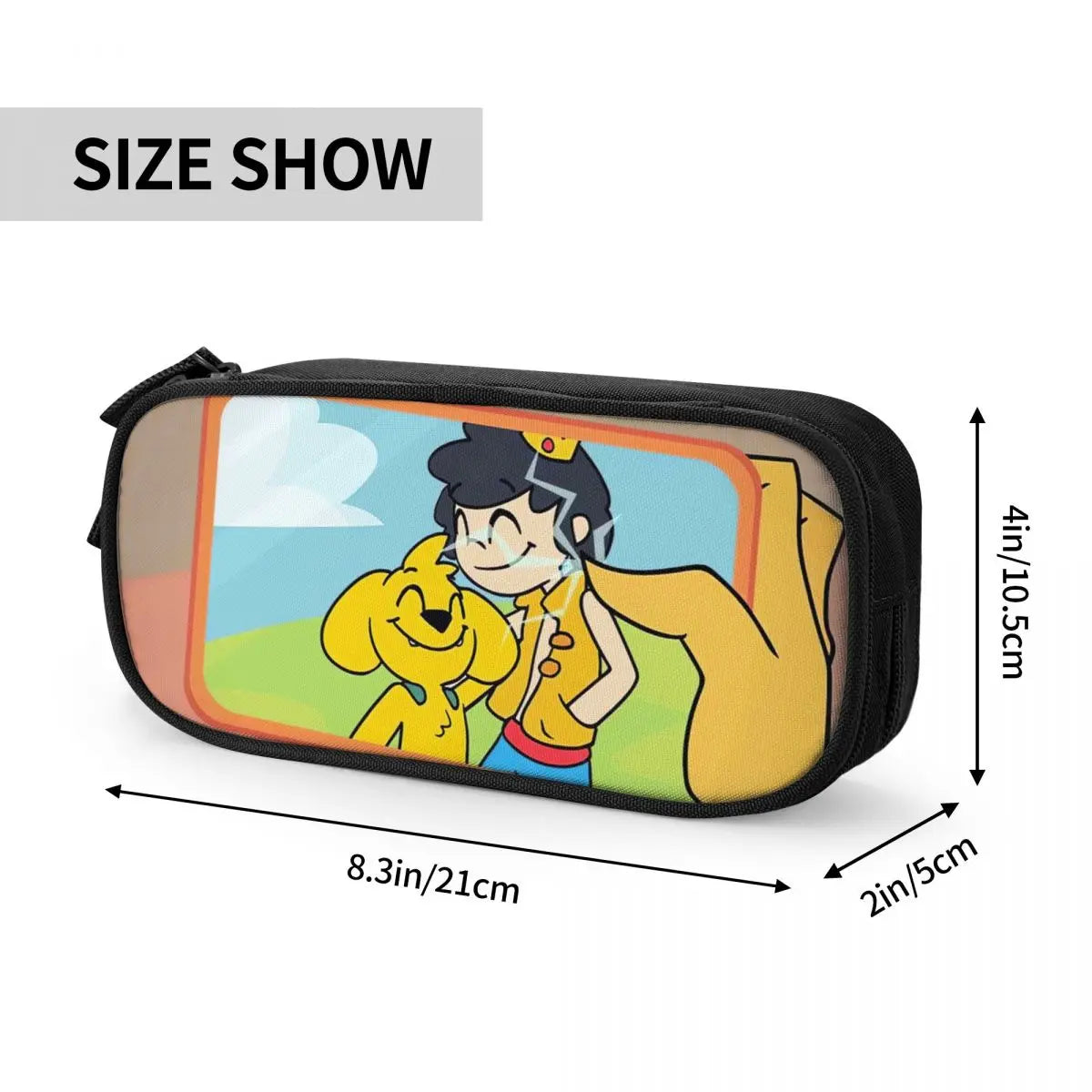 Anime Zipper Pen Bag Student School Pen Box