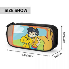 Anime Zipper Pen Bag Student School Pen Box