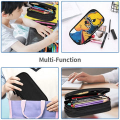 Anime Zipper Pen Bag School Stationery Gift Pencil Case Organizer