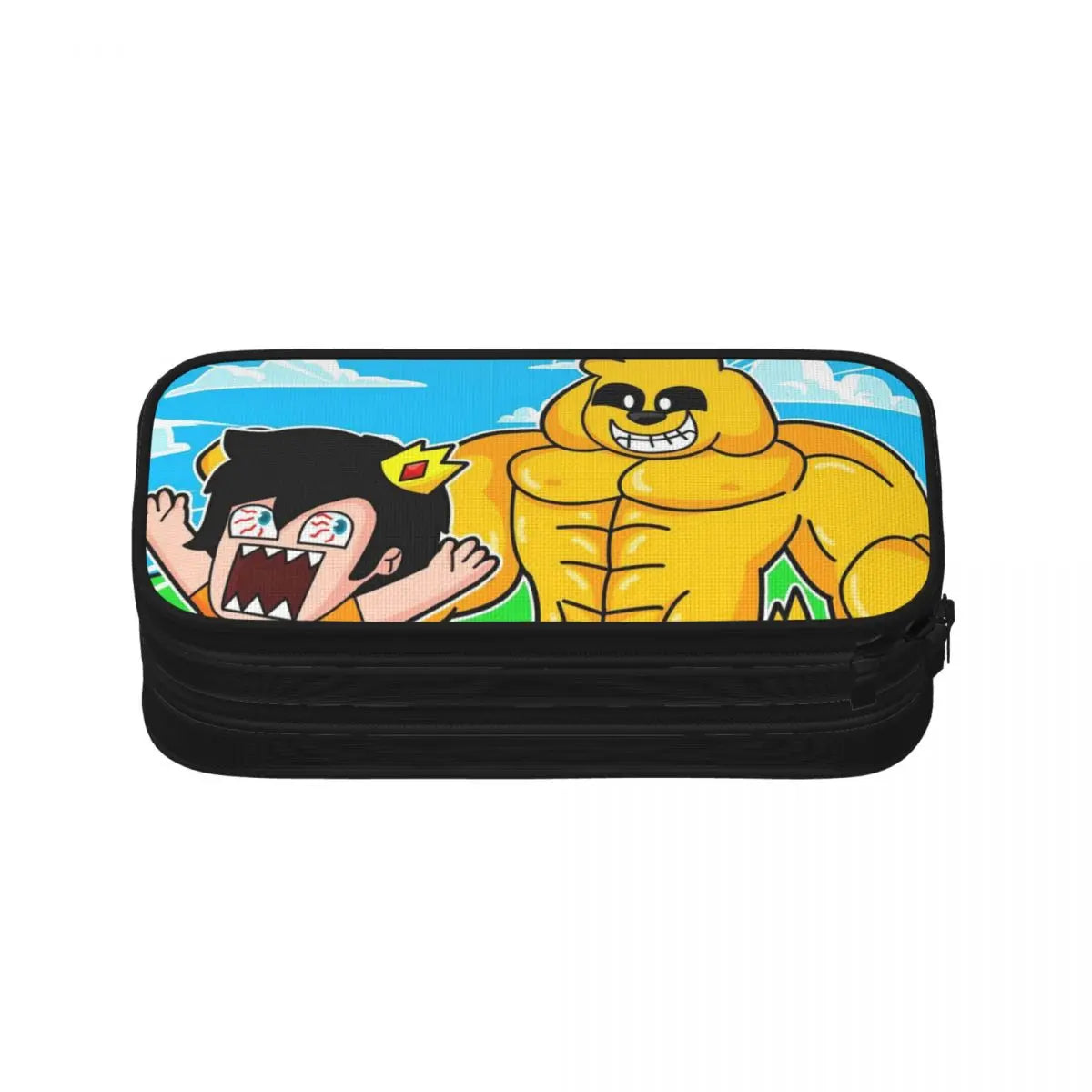 Anime Zipper Pen Bag Student Gift for Writing Supplies Storage
