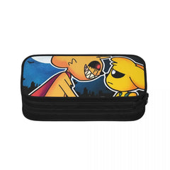 Anime Zipper Pen Bag School Stationery Gift Pencil Case Organizer